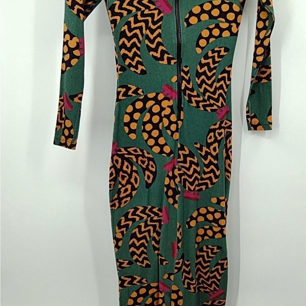 Farm Rio Teal Banana Dress XS NWOT - Picture 4 of 6